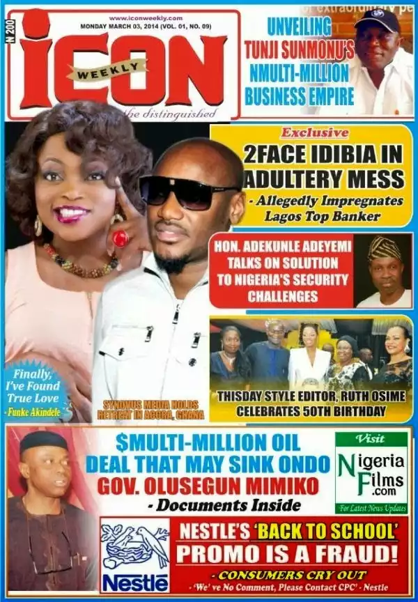 Icon mag apologizes to 2face over pregnancy story after he sued for N100m